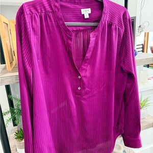J. Crew Rich Purple Top